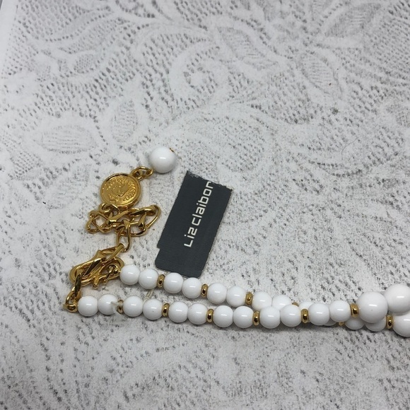 Vintage New old stock Liz Claiborne Beaded Statement necklace - Picture 4 of 6
